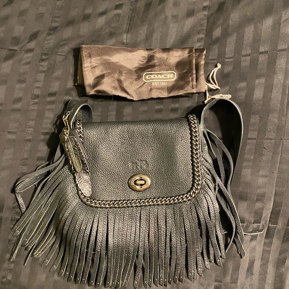 Coach Dakotah Fringe Crossbody w/ dust bag. - Picture 12 of 14